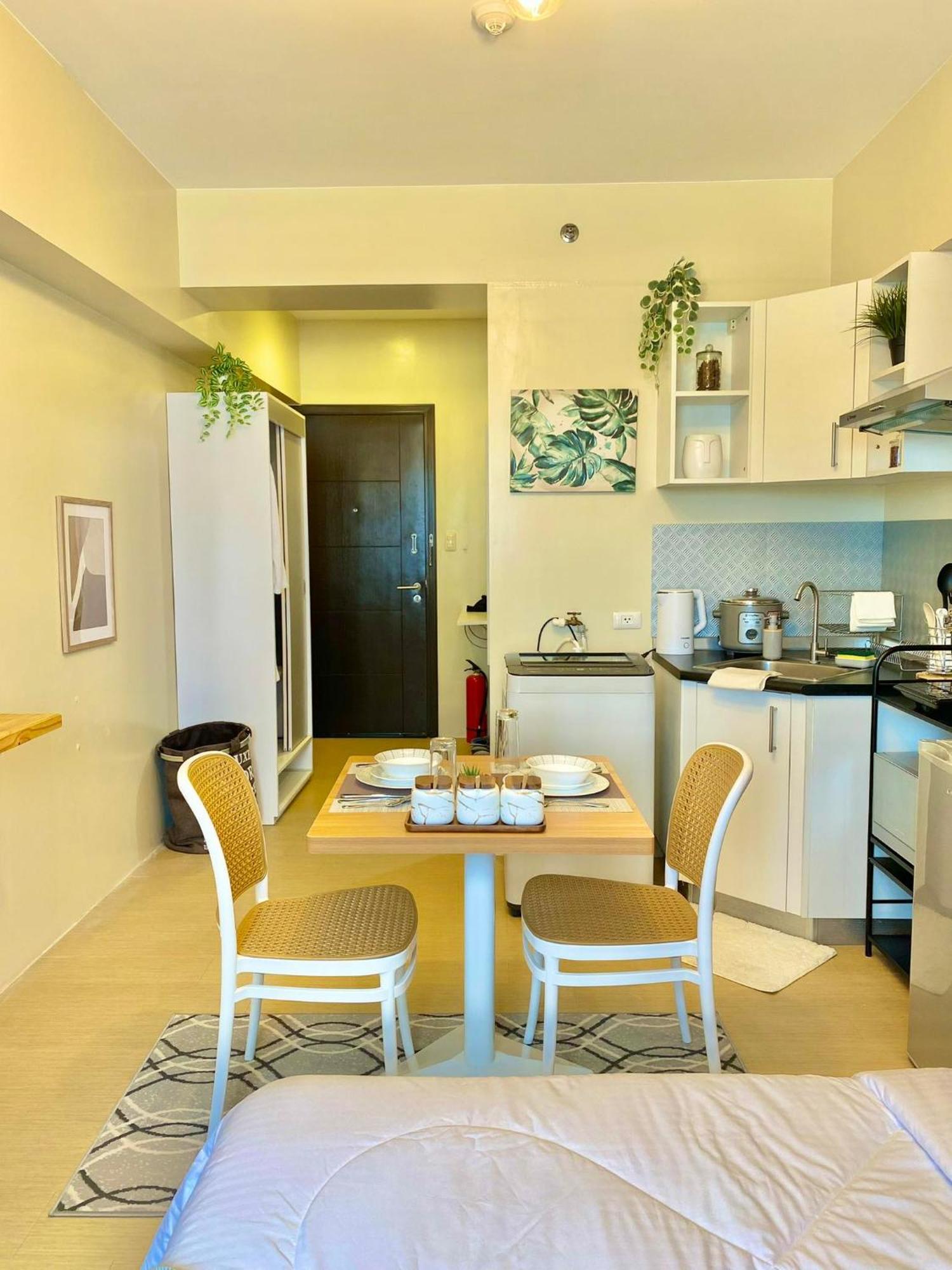 Cozy Studio In Metro Davao With W&D, Pool, & Gym Exterior foto