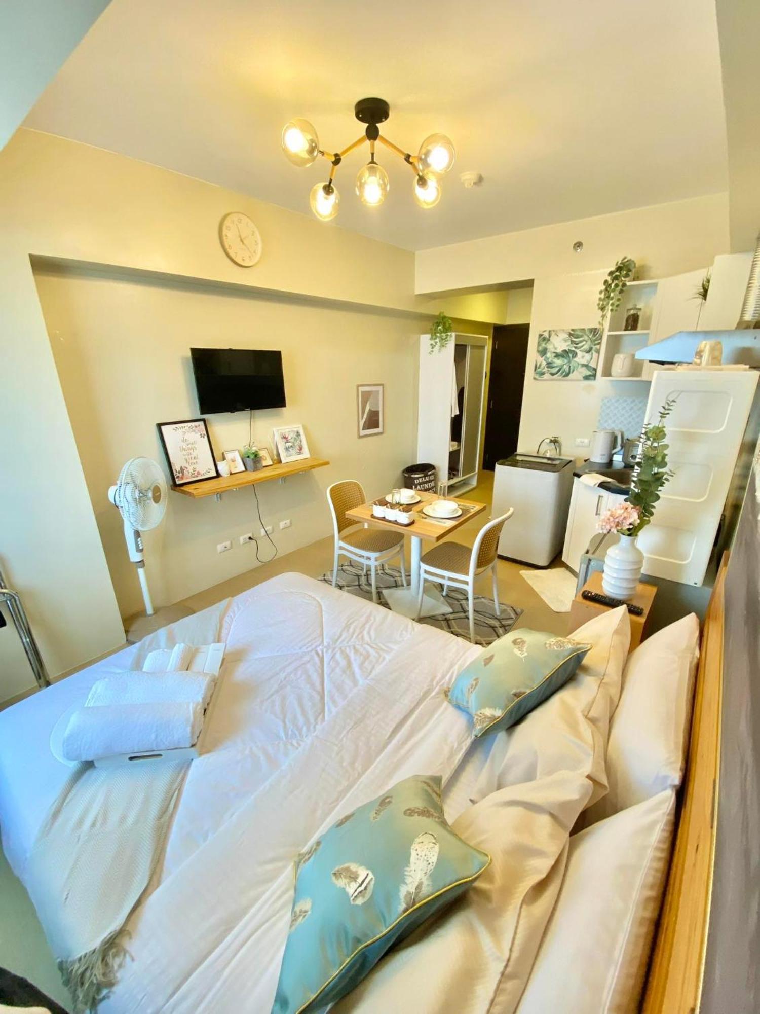 Cozy Studio In Metro Davao With W&D, Pool, & Gym Exterior foto